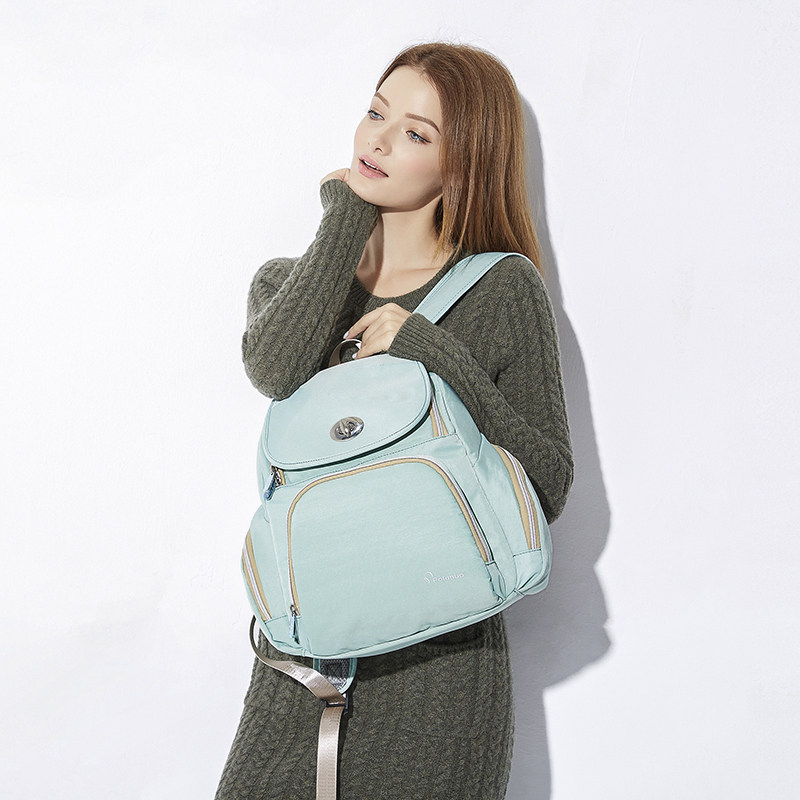 2019新款时尚双肩妈咪中号轻便背包 允秀妈咪包/袋