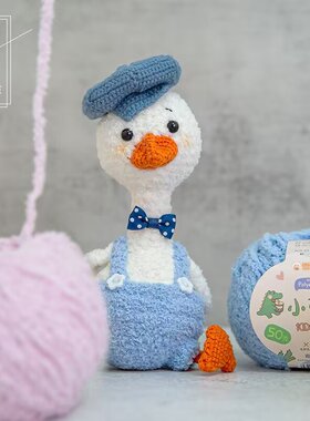 雪球小可爱毛线绒绒线短绒