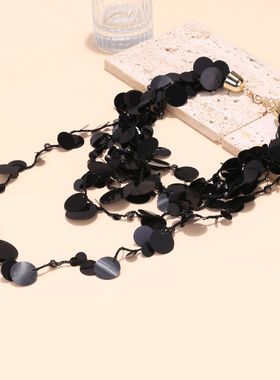 欧美设计感暗黑风项链