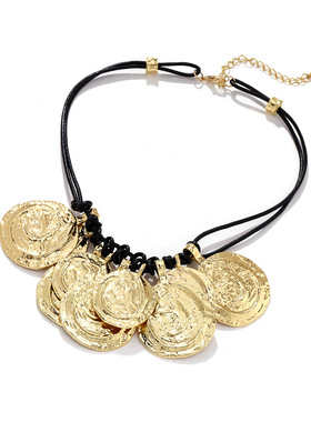 欧美风2024秋季新款项链金属质感