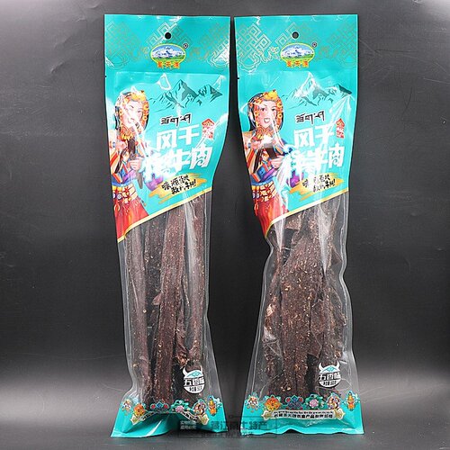 西藏特产圣天源手撕风干超干牦牛肉干特色零食即食熟食500克包邮 - 图1
