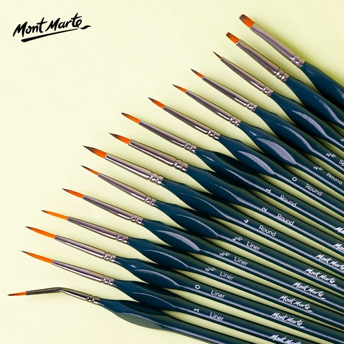 蒙玛特 Цифровой лайнер, гуашь, акварель, мягкие нейлоновые мелки, акрил, комплект, кисть для письма, фартук для рисования для школьников, ручная роспись