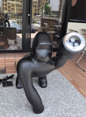 设计师装饰大猩猩落地灯装饰摆件