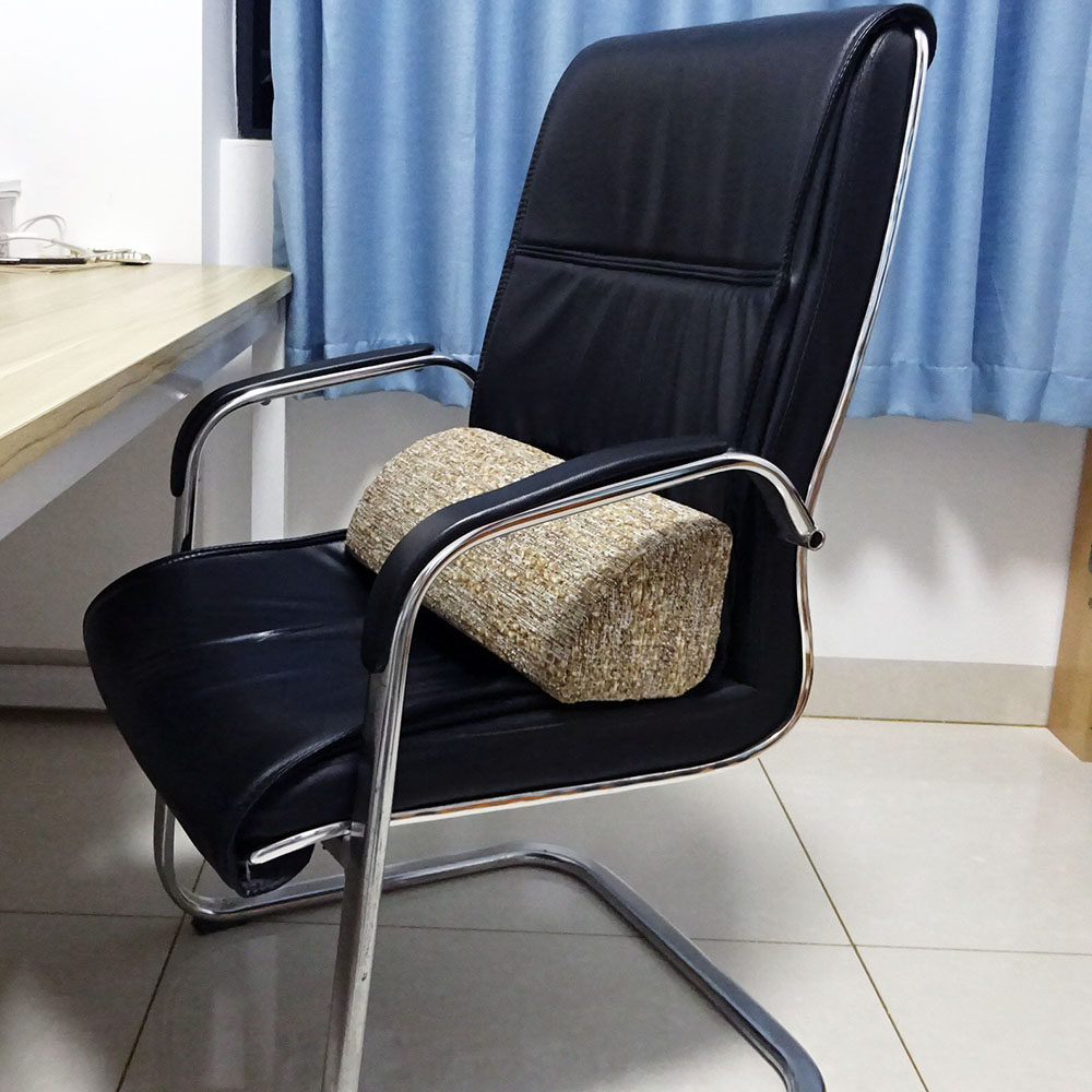 硬海绵彩麻混纺办公椅腰垫电脑椅尾椎枕三角垫午休腰枕半躺半坐,淘宝优惠券,粉丝福利购,淘宝优惠卷