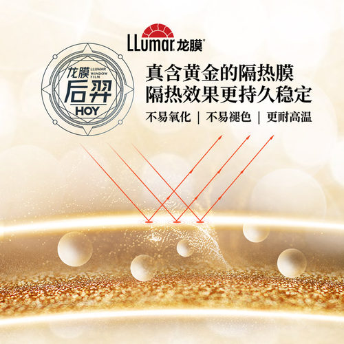 龙膜汽车玻璃膜车窗贴膜后羿70太阳膜防晒隔热防爆车膜官方旗舰店 - 图2