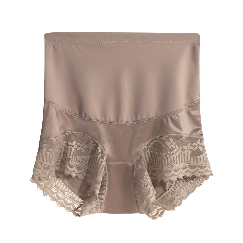 高腰收腹内裤女生无痕蕾丝性感新款提臀大码冰丝抗菌纯棉三角裤头,淘宝优惠券,粉丝福利购,淘宝优惠卷