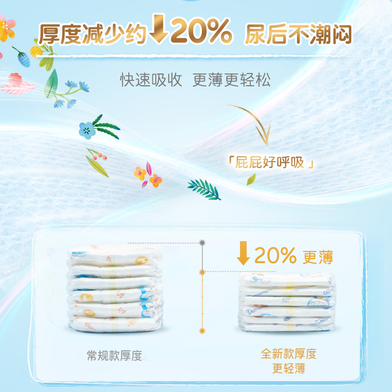 [尺码任选]妮飘Genki哆啦A梦婴儿纸尿裤