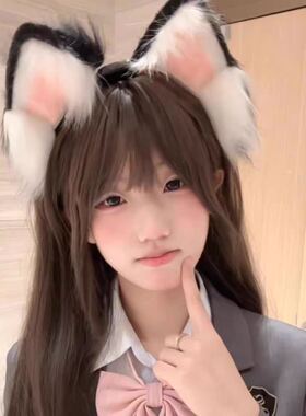 充电仿真猫耳狐耳可拆卸COS