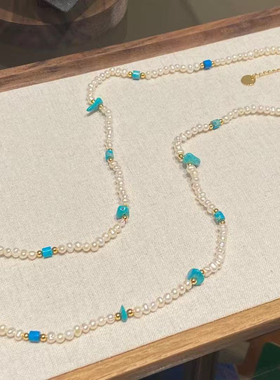 小众设计天然石珍珠项链