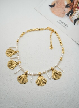 小众设计海洋天然珍珠项链