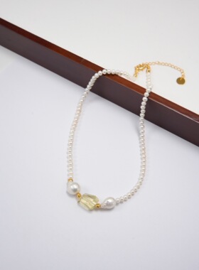 小众设计款巴洛克异形珍珠项链