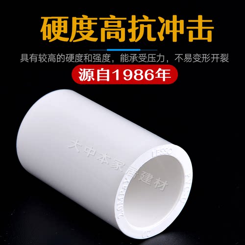 联塑PVC水管配件大全6分25内丝直接弯头三通接头直通胶水管件给水 - 图0