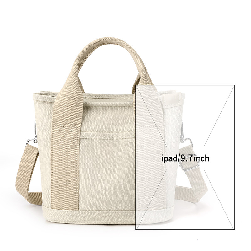 帆布包女包新款饭盒包斜挎便当包上班通勤手拎包大容量单肩手提包,淘宝优惠券,粉丝福利购,淘宝优惠卷