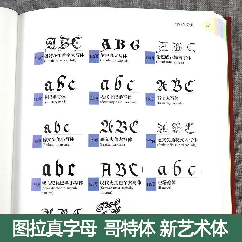 圆体字英文书法5册 花体字圣经+圆体字+英文书法24课+斯宾塞体+字母工坊 英文书法手写体英语书法艺术字花体字书法