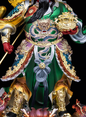树脂关公武财神神像客厅摆件