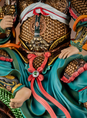 新款坐骑真武大帝神像摆件