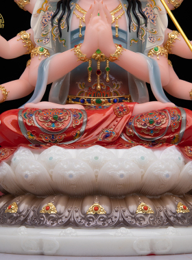 汉白玉星君神像斗母元君供奉摆件