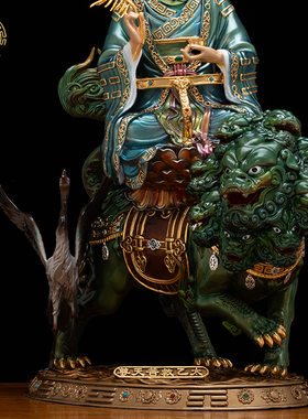 纯铜太乙救苦天尊神像中式摆件