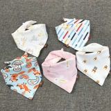 Детский слюнявчик, хлопковый шарф, двухэтажный нагрудник, осенний платок для новорожденных