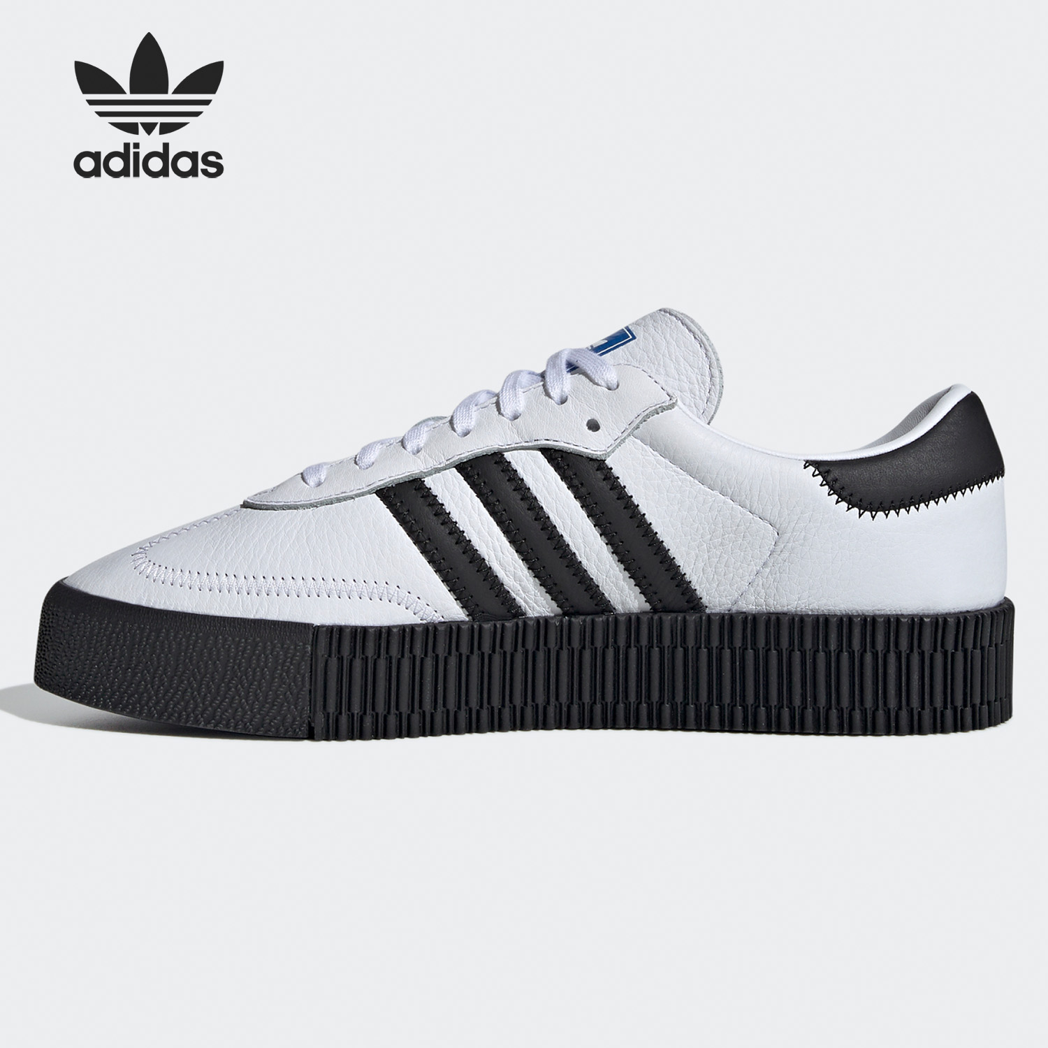 Adidas/阿迪达斯正品三叶草女子经典运动厚底休闲板鞋FV0767 - 图2