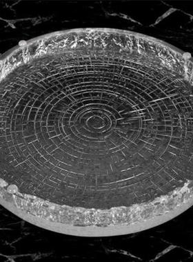 新中式风亚克力茶盘轻奢透明年轮