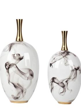 陶瓷样板间书架新中式风软装摆件