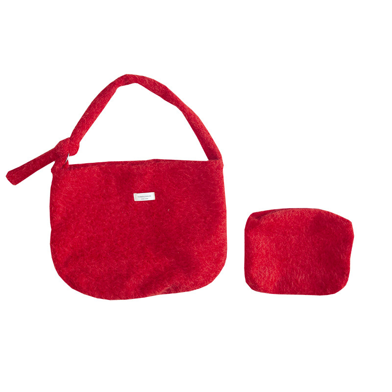 2025秋冬新款毛绒包包女百搭可爱大容量单肩包可调节斜挎包,淘宝优惠券,粉丝福利购,淘宝优惠卷