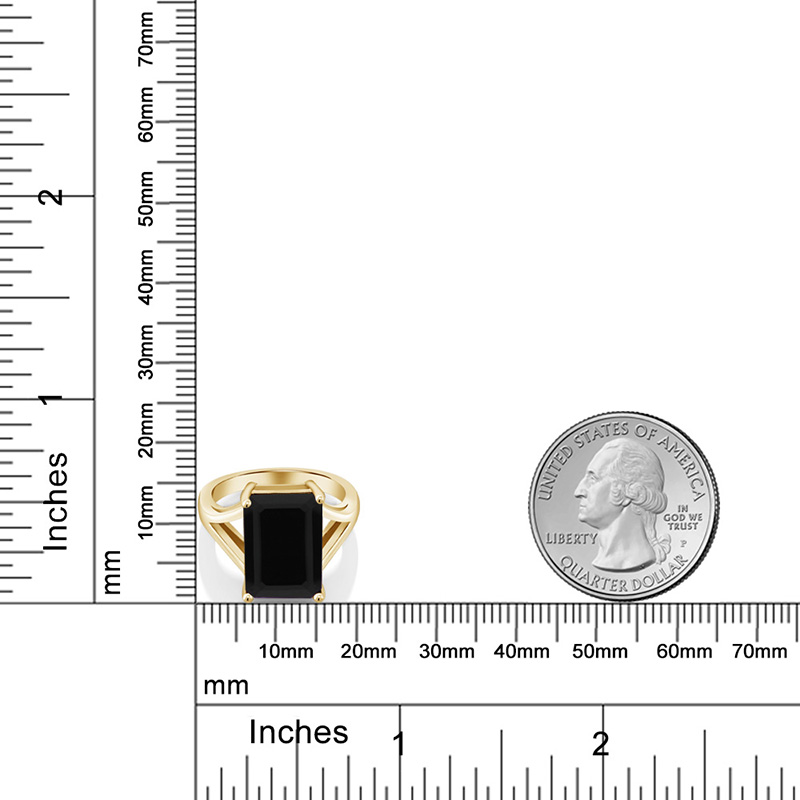 gsk黑玛瑙女925纯银镶5克拉戒指 gemstoneking海外戒指/指环