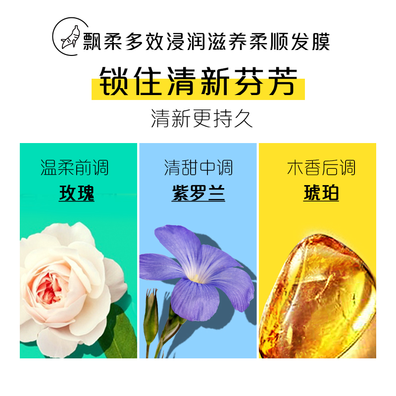 飘柔发膜修护干枯烫染受损护发柔顺300g*2 - 图2