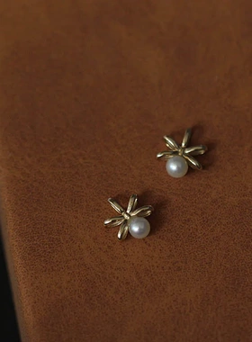 新哲美 S925纯银镀金珍珠项链女 简约气质百搭吊坠锁骨链小众设计