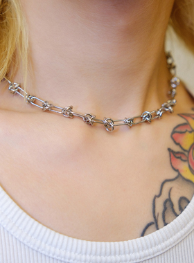 Darkblue钛钢男女通用项链