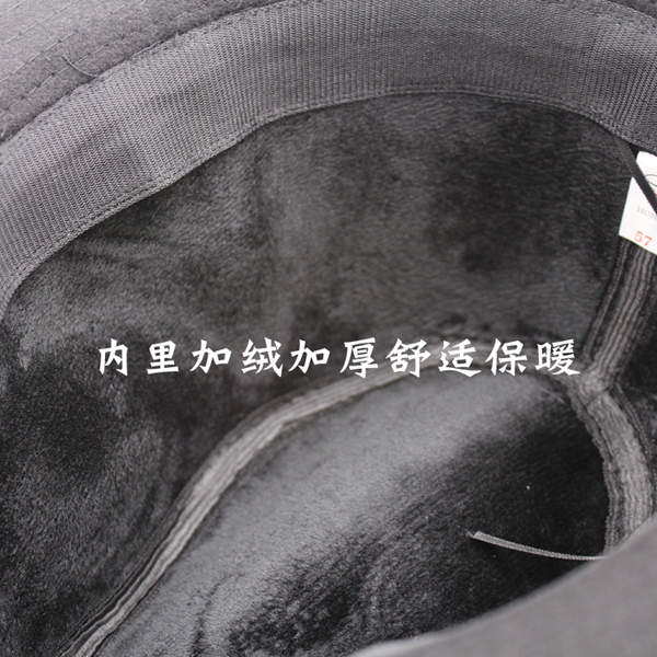 倚阑醉旗舰店帽子男春秋加大码毛呢礼帽老人帽保暖爵士帽中老年人棉帽冬爸爸帽2