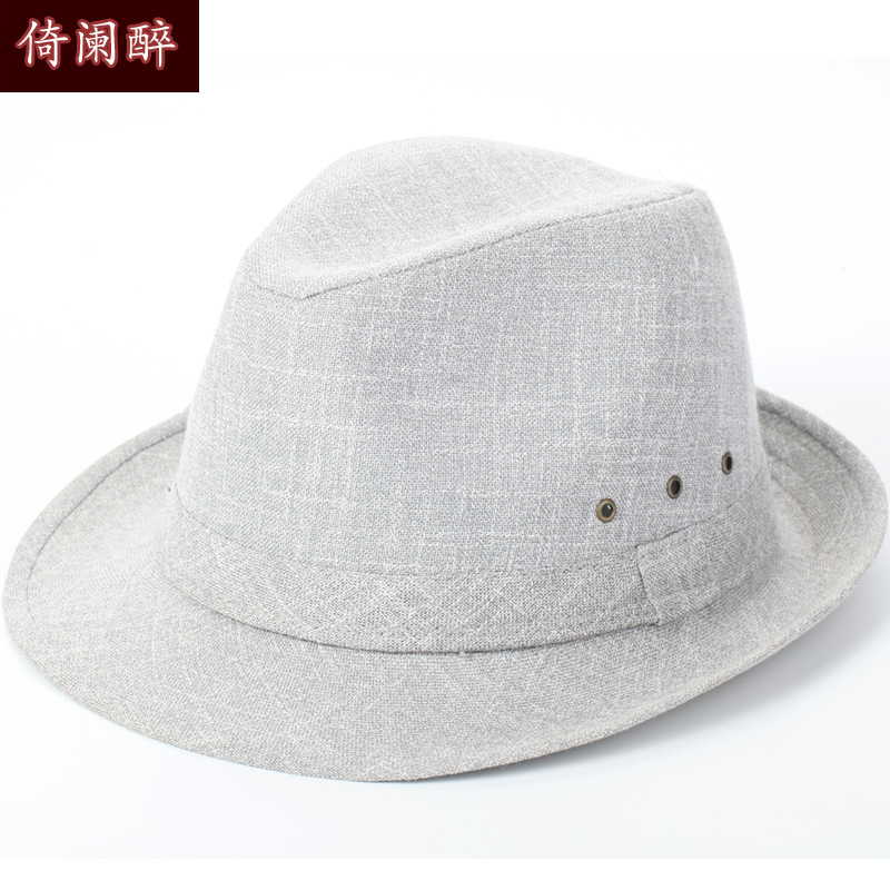 倚阑醉旗舰店中老年人礼帽男士春秋爵士帽中年爸爸老人帽子男爷爷遮阳帽夏天0