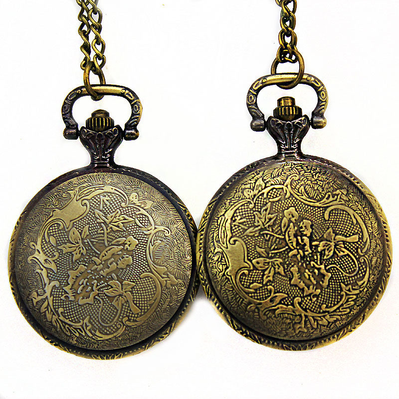 怀表男学生考试用复古翻盖机械儿童 木川怀表