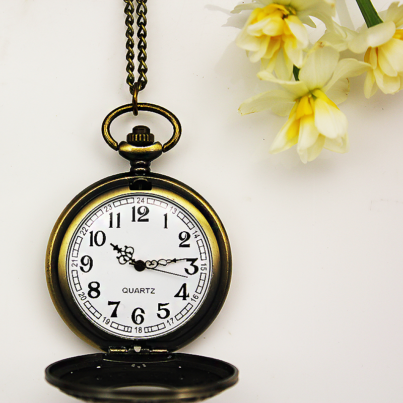 翻盖石英表男女老人口袋陀表怀表 木川怀表