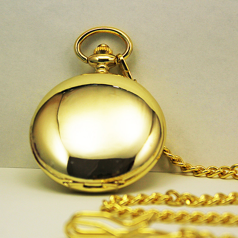 经典复古老人男士石英表动力挂链表 木川怀表