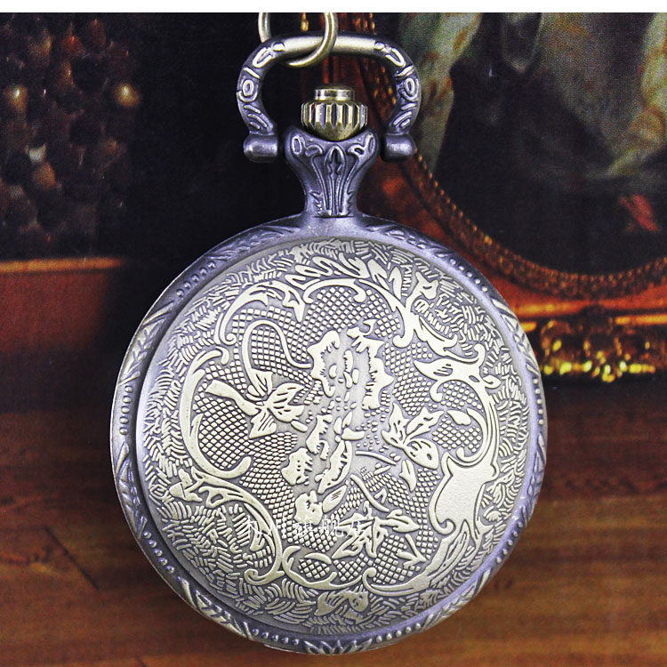 怀表男学生考试用复古翻盖机械儿童 木川怀表