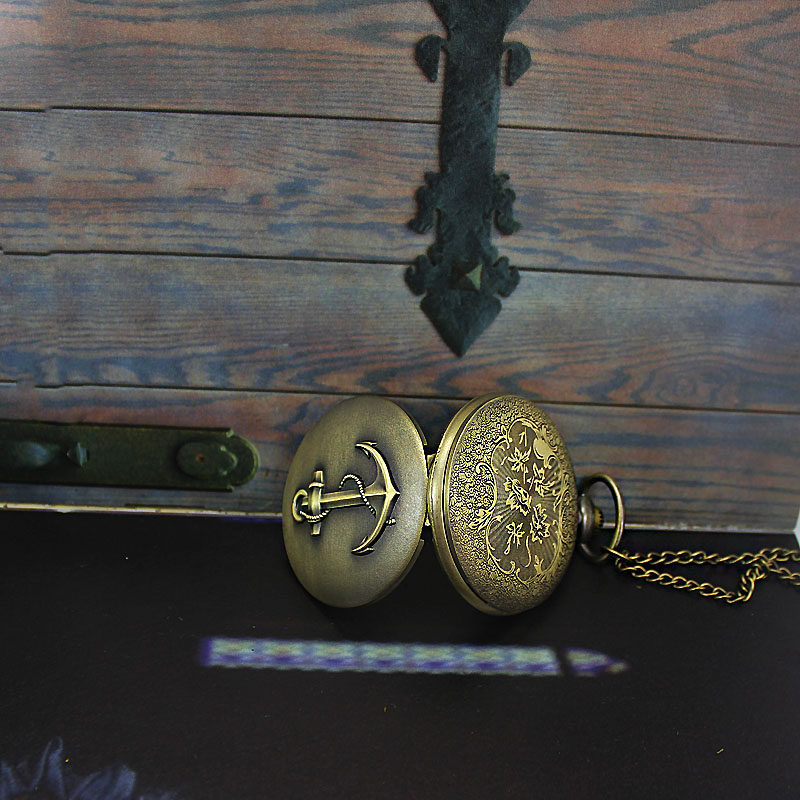 怀表男学生考试用复古翻盖机械儿童 木川怀表