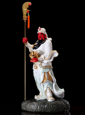 汉白玉关公像供奉武财神开业礼品