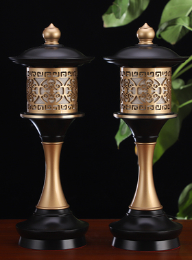 纯铜供奉供具全套中式家用佛堂