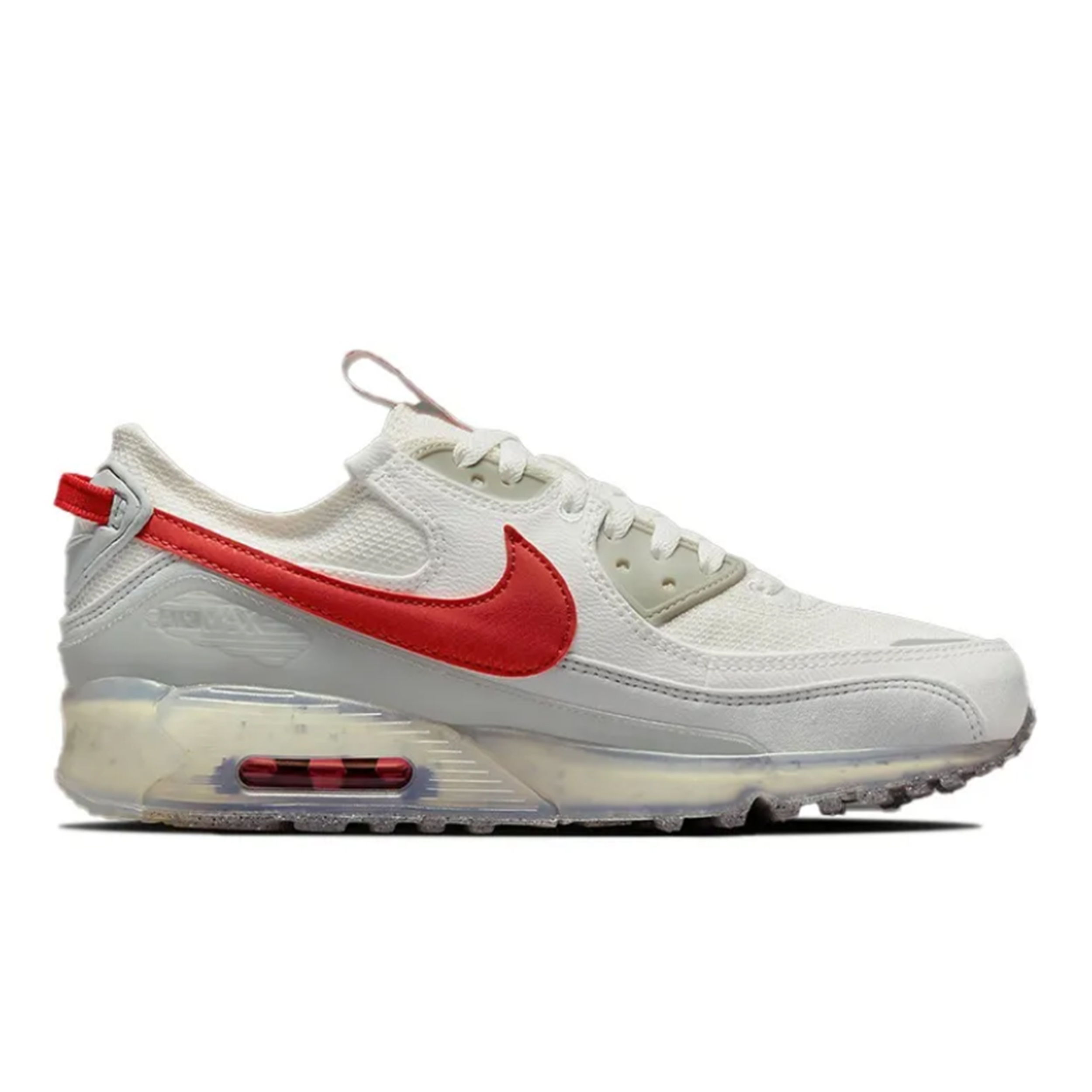 Nike Air Max 90经典百搭防滑舒适白红复古低帮跑步鞋 DQ3987-100