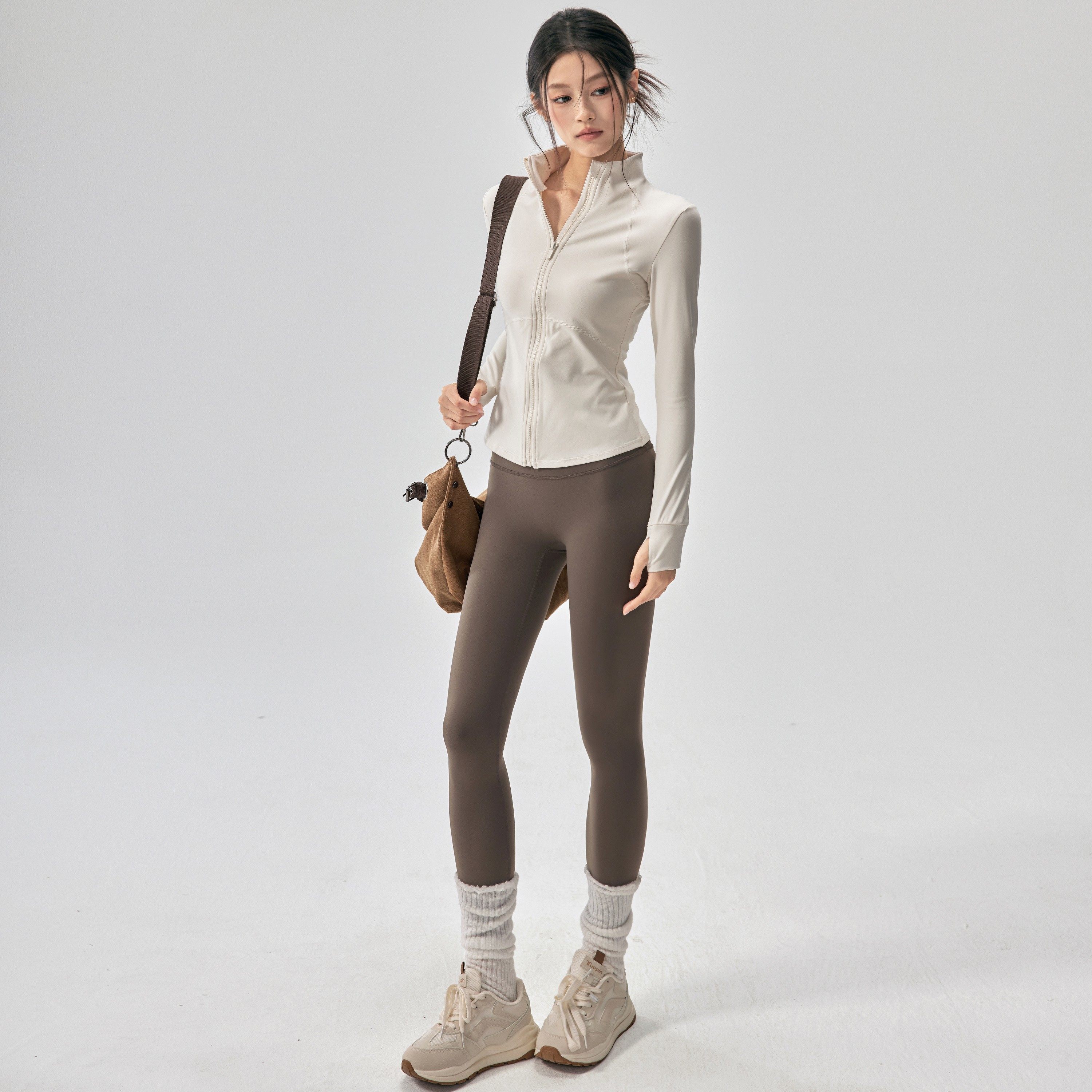 秋冬瑜伽服外套女加绒修身显瘦运动夹克外穿跑步普拉提训练健身衣,淘宝优惠券,粉丝福利购,淘宝优惠卷