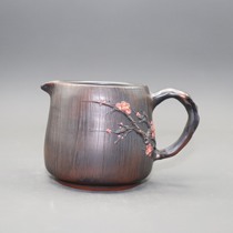 Yunnan Jianshui Purple Pottery Pot Fair Cup Plum Blossom Root Art Sub tea ware pure handmade self-produced self-produced tea tea tea non-purple