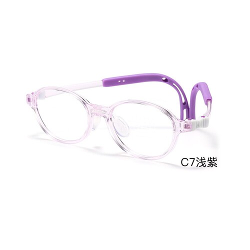 诺克苏儿童眼镜架T106硅胶鼻托防滑防脱落7-12岁配近视防控眼镜框 - 图2
