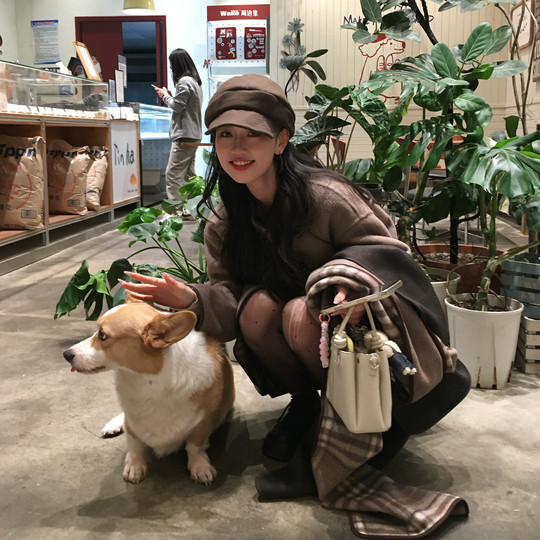 Reversible plaid short woolen jacket