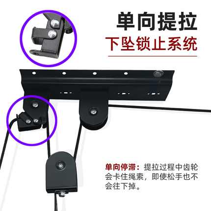 车顶行李箱吊装架 滑轮吊 皮划艇自行车地下车库吊顶架车顶箱收纳