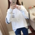Học sinh trung học cơ sở Học sinh trung học phổ thông áo len nữ 2019 mùa thu mới phiên bản Hàn Quốc của áo khoác rộng tay áo sơ mi mỏng tay dài - Áo len