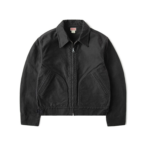 恶犬BRONSON鼹鼠皮哥萨克夹克复古短款COSSACK磨毛重磅纯色外套 - 图3