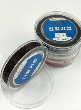 精装透明水晶弹力线串珠绳耐磨穿石榴石琥珀玛瑙手链佛珠线手串绳