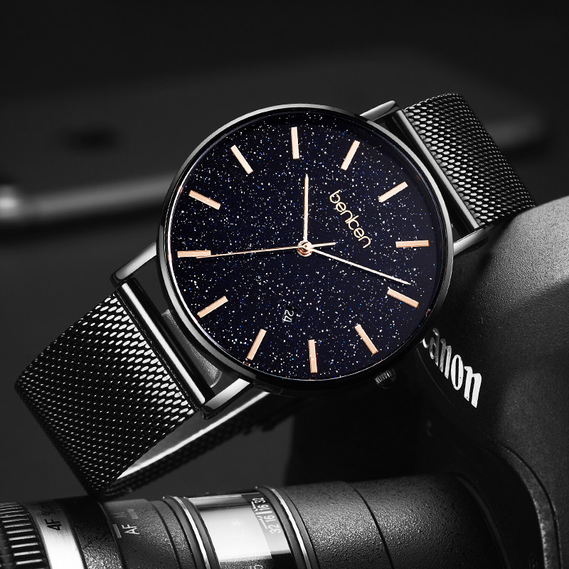 benken星空科技网红男学生防水男表 benken国产腕表